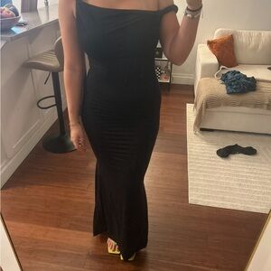 Elegant Black Off-Shoulder Dress